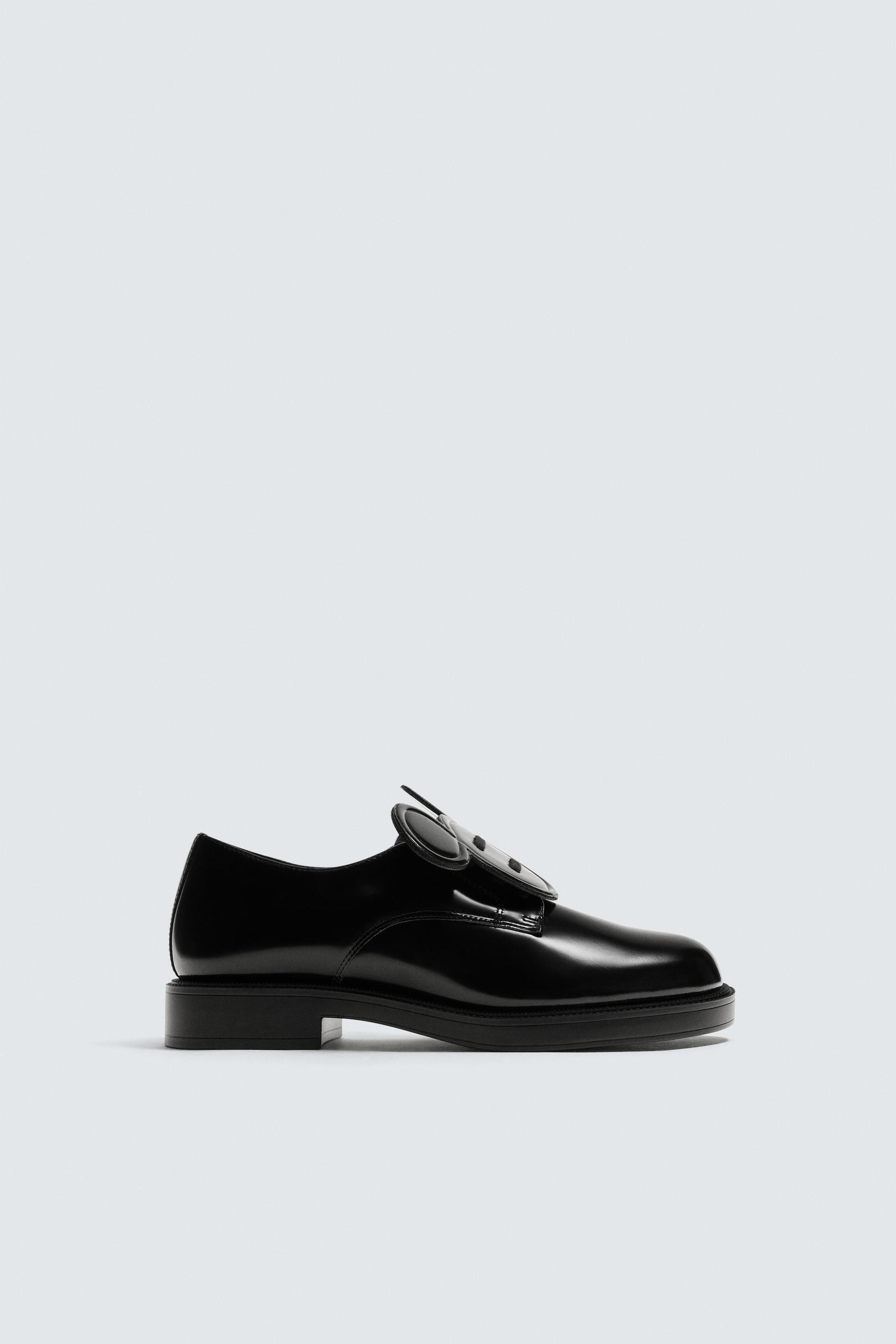 ZARA】レザーモカシン レースアップ Harry Lambert x Disney (ZARA