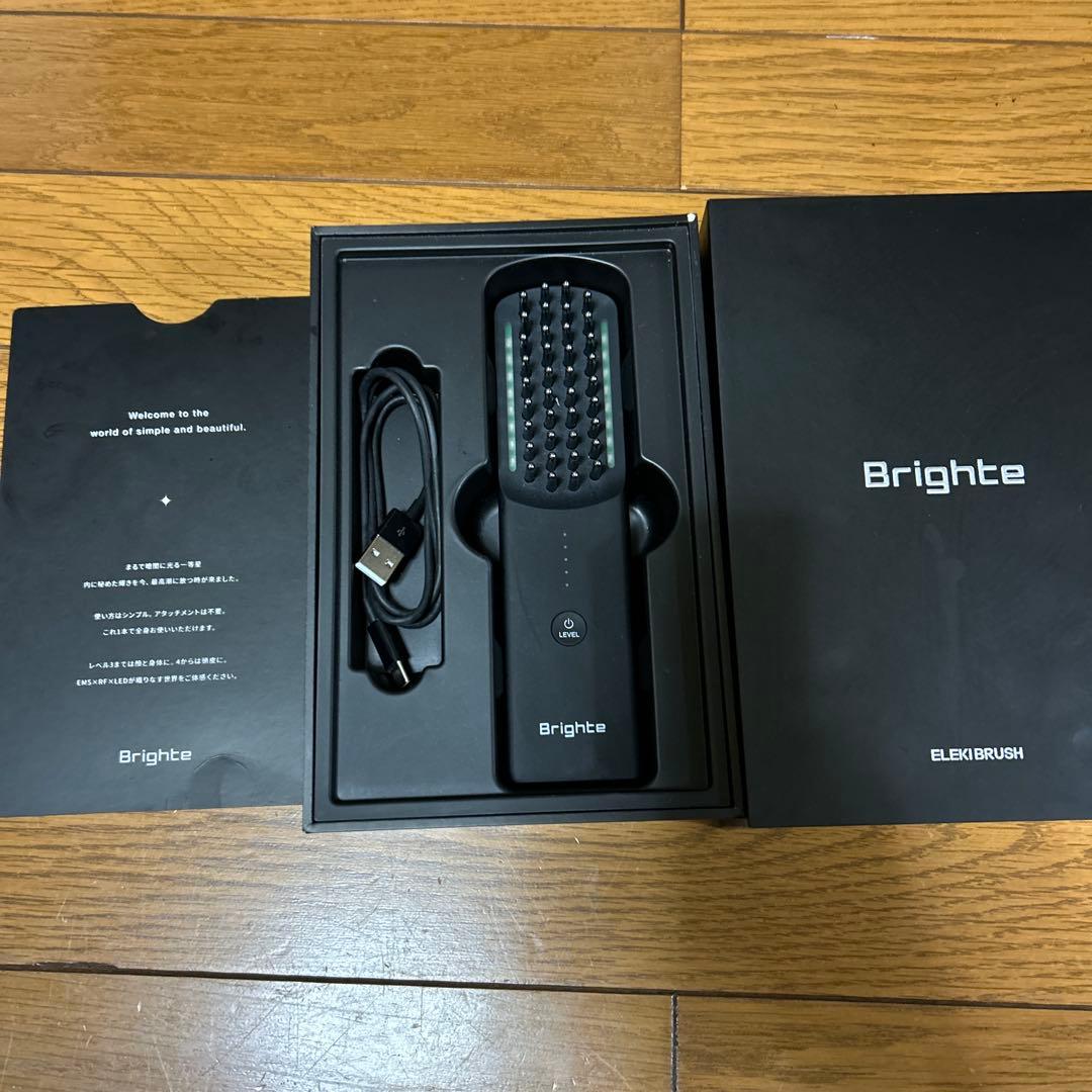 Brighte ELBIR BRUSH 美容家電 Brighte（ブライト）ELEKI BRUSH +（エレキブラシプラス）【美顔器