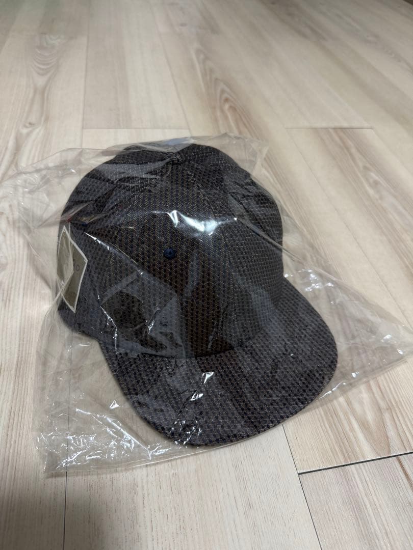 KAPITALキャップ Kapital 10oz IDGxIDG Denim Camp Cap FUROSHIKI Embroidery, Washed